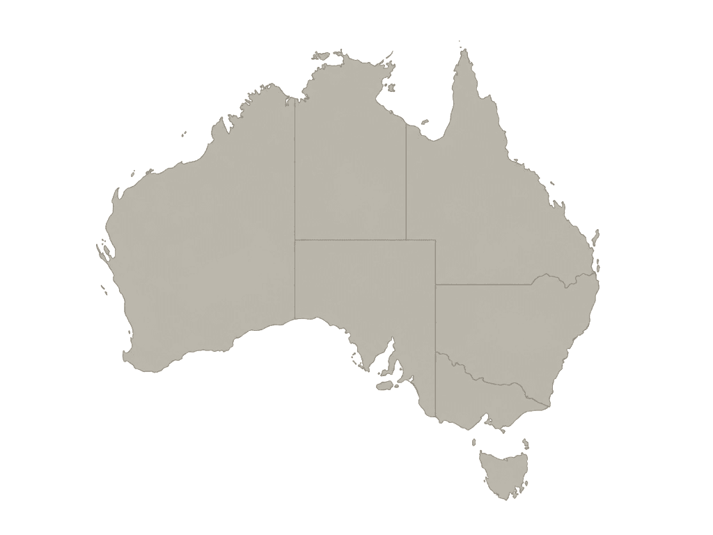 Illustrated map of Australia