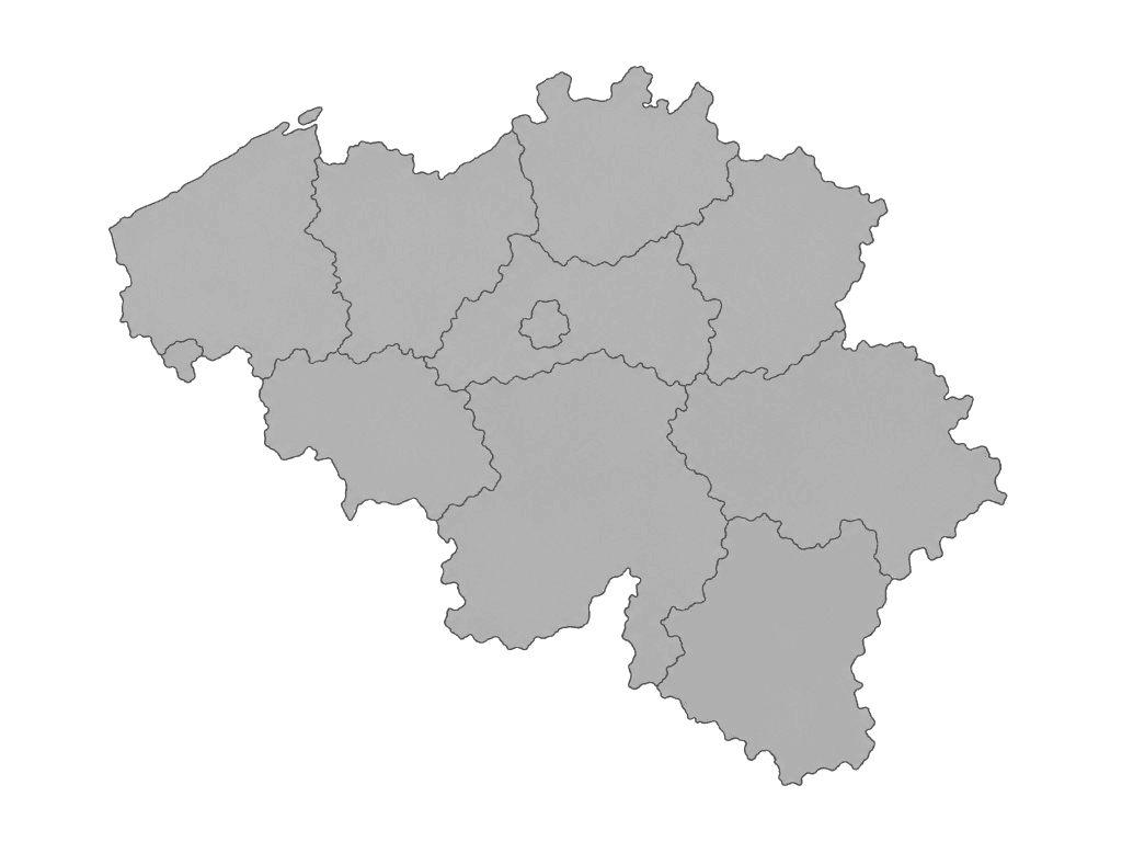 Illustrated map of Belgium