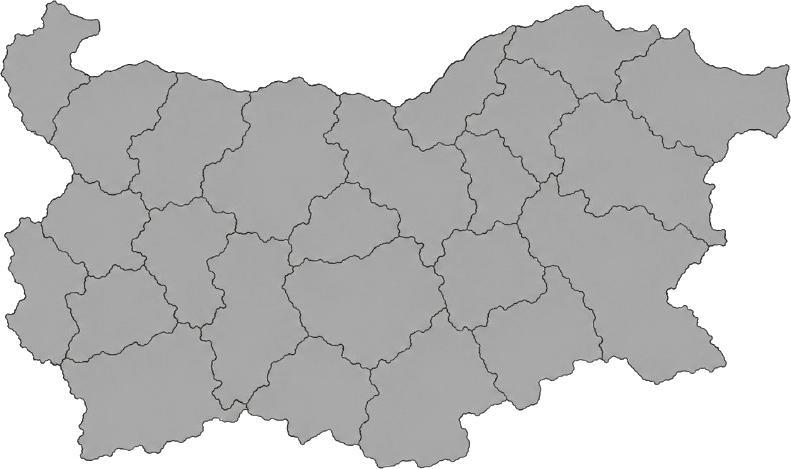 Illustrated map of Bulgaria