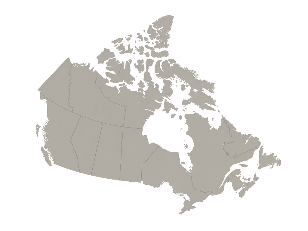 Illustrated map of Canada