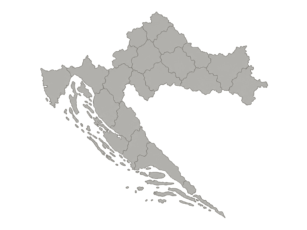 Illustrated map of Czechia