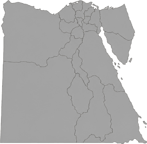 Illustrated map of Egypt