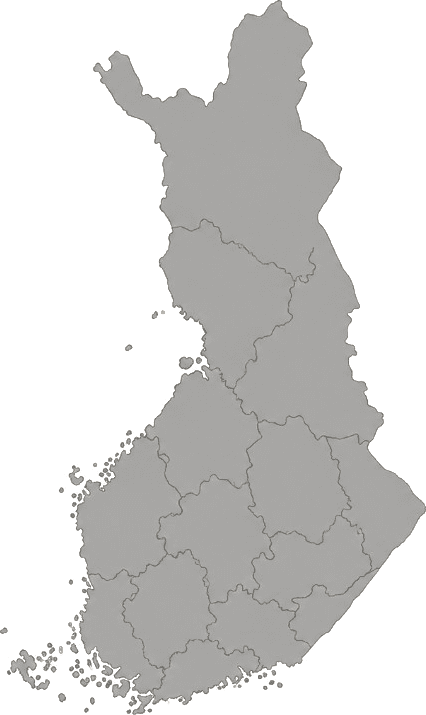 Illustrated map of Finland