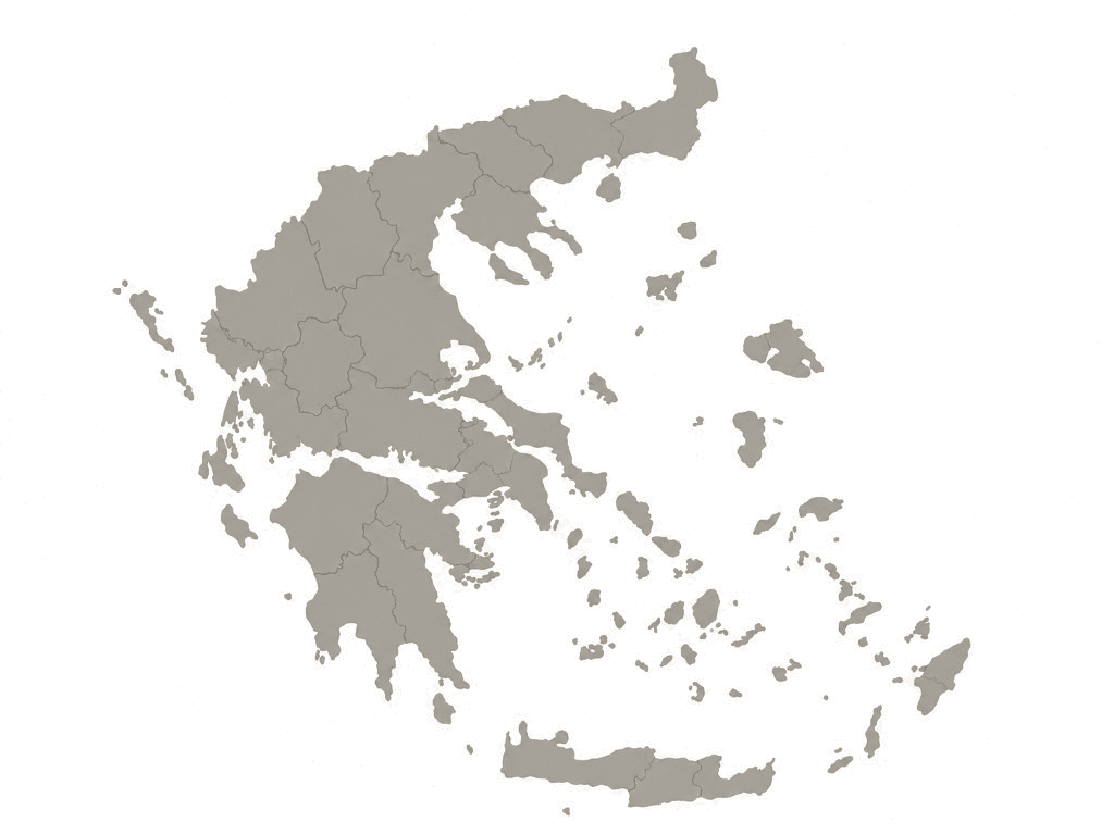 Illustrated map of Greece