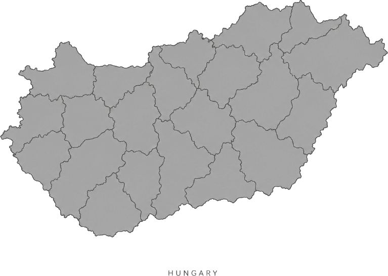 Illustrated map of Hungary