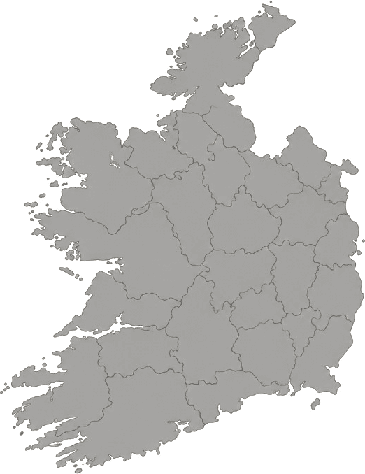 Illustrated map of Ireland