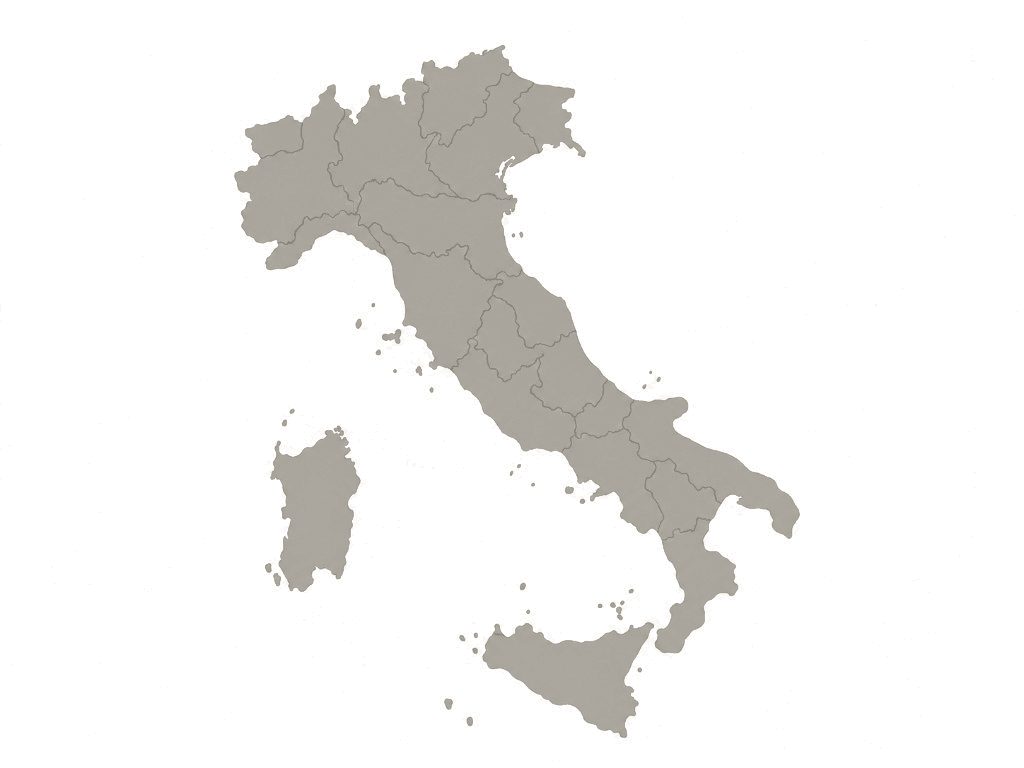 Illustrated map of Italy