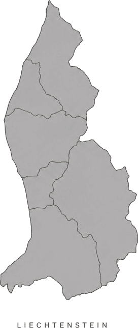Illustrated map of Liechtenstein