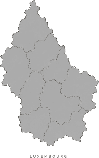 Illustrated map of Luxembourg