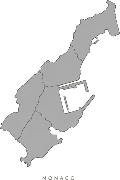 Illustrated map of Monaco