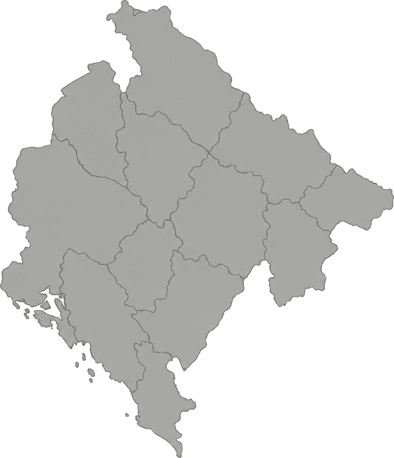 Illustrated map of Montenegro