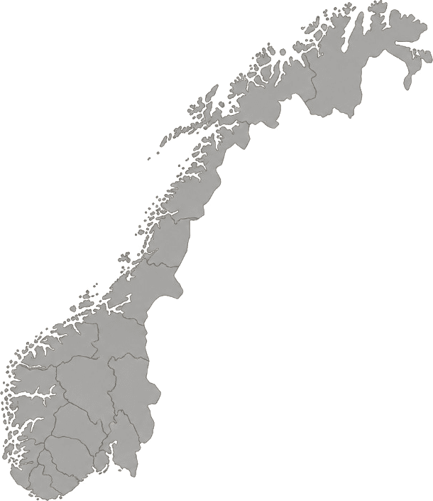 Illustrated map of Norway