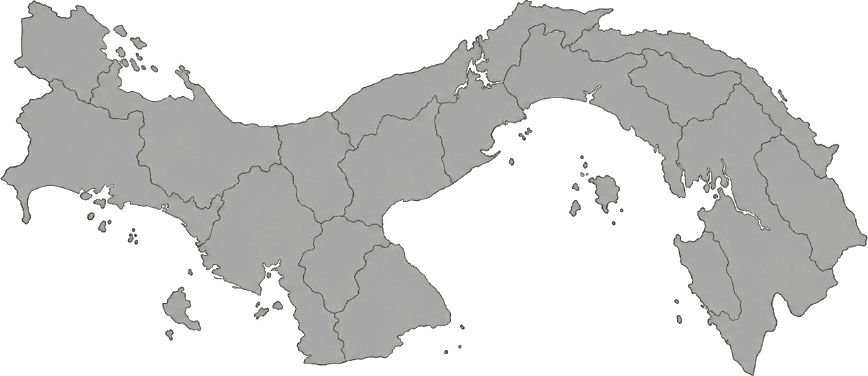 Illustrated map of Panama