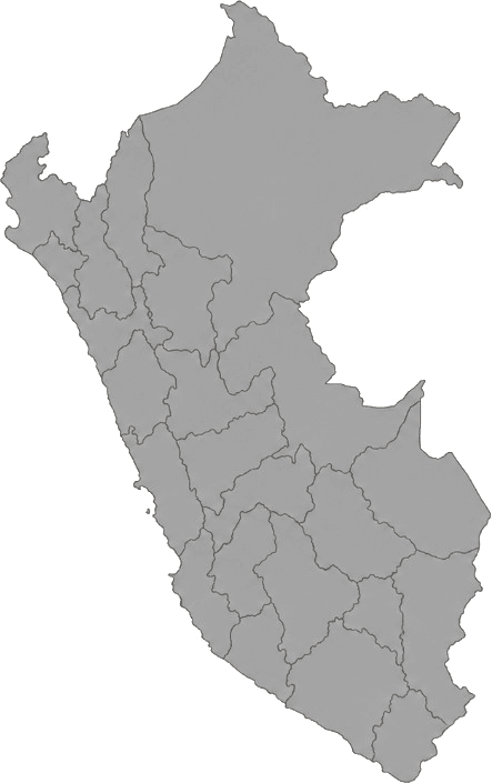 Illustrated map of Peru
