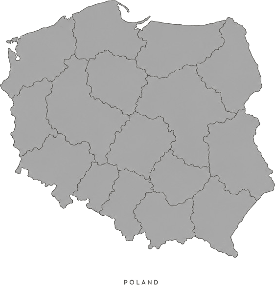 Illustrated map of Poland