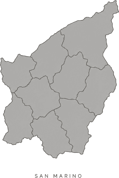Illustrated map of San Marino