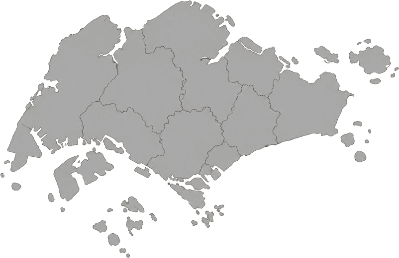 Illustrated map of Singapore