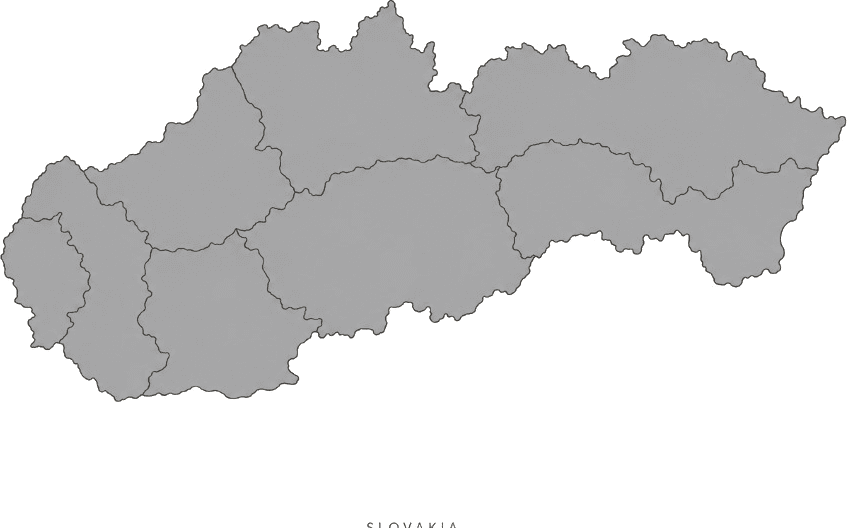 Illustrated map of Slovakia