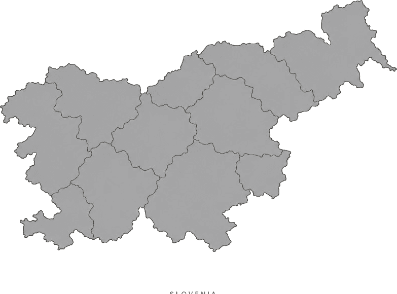 Illustrated map of Slovenia