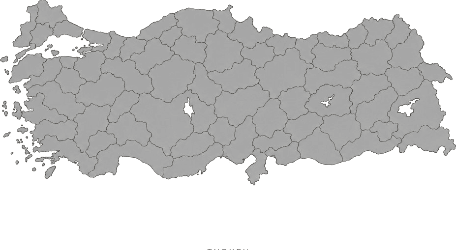 Illustrated map of Turkey