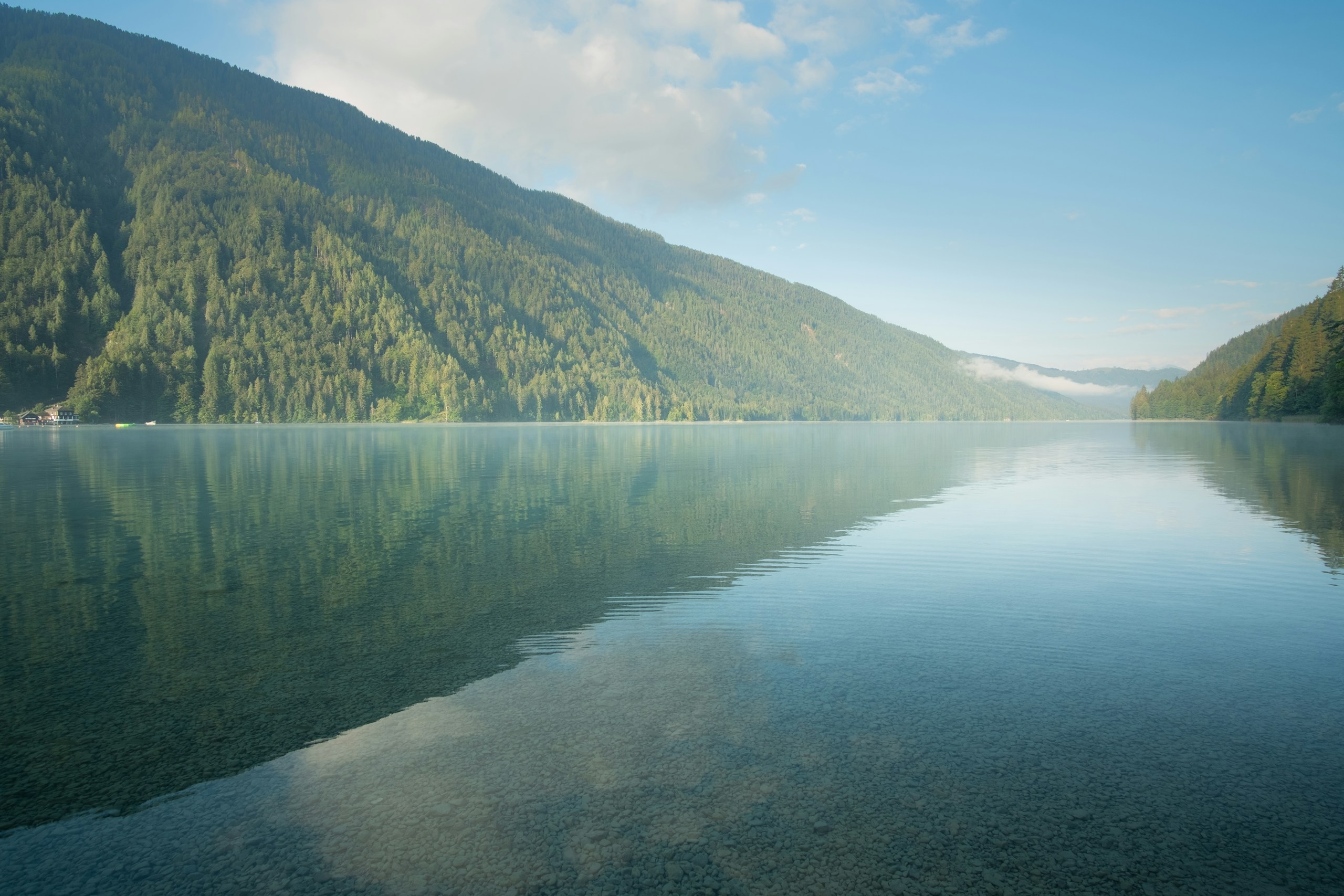 Weissensee alpine lake, Austria