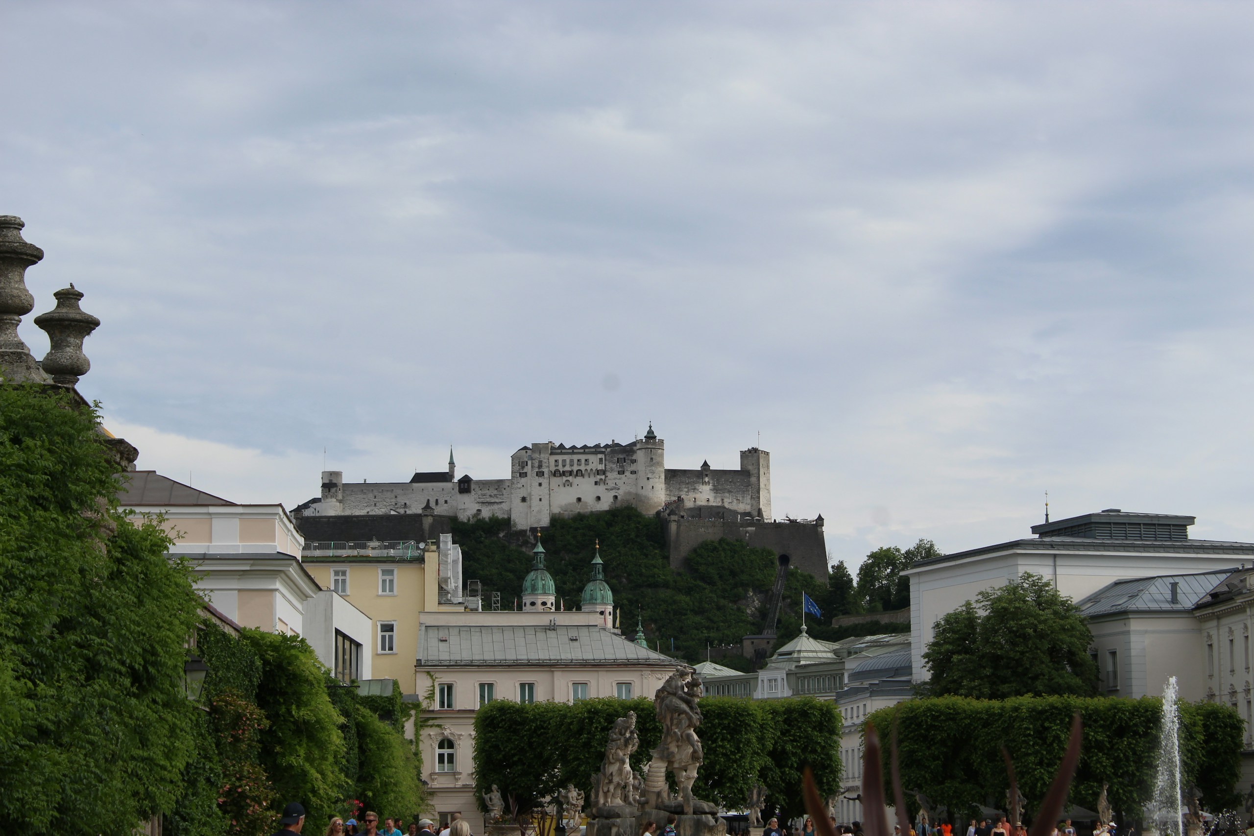 Hohensalzburg Fortress and Salzburg cityscape, Austria