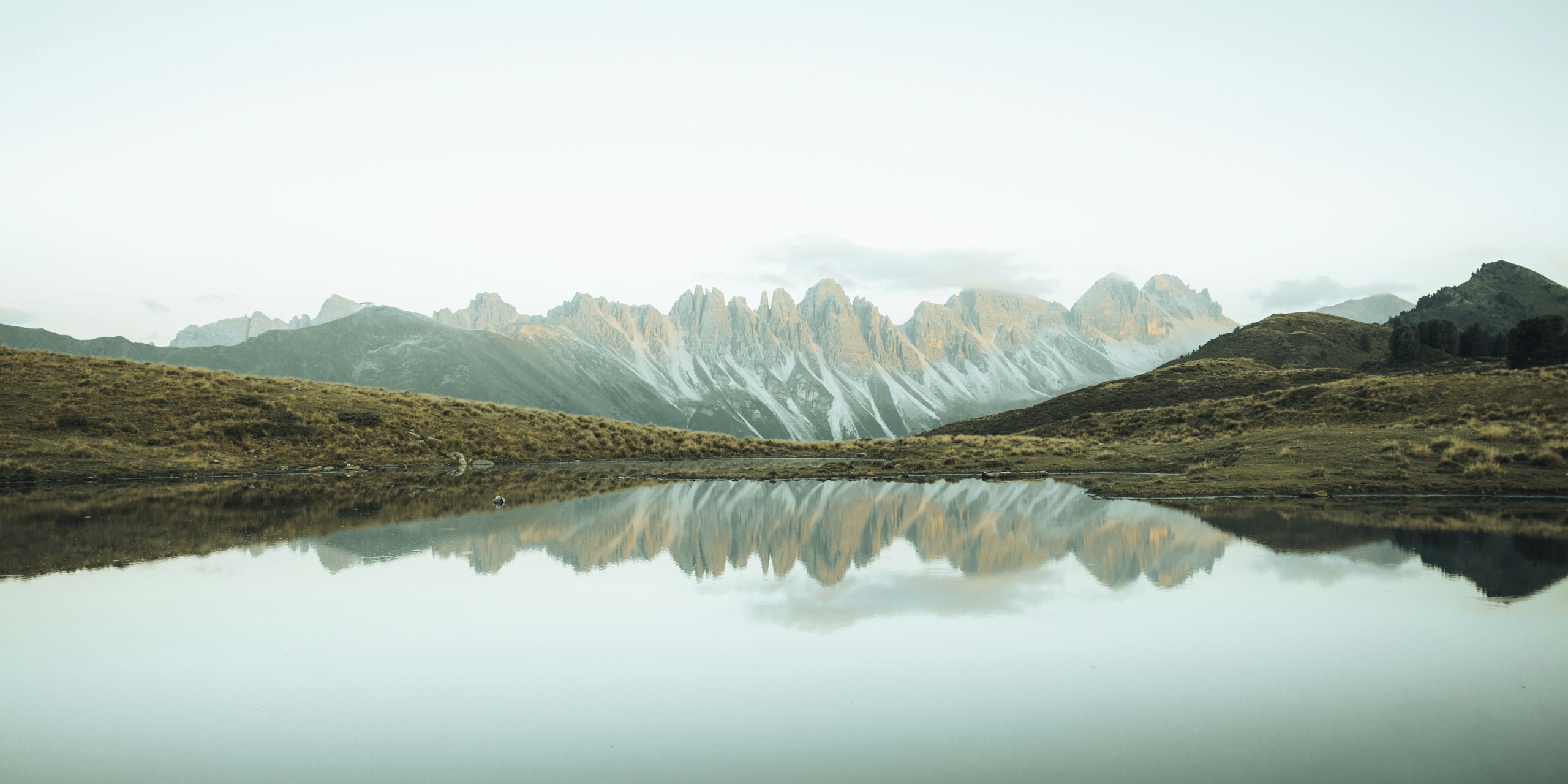 Tyrolean Alps reflected in an alpine lake, Austria