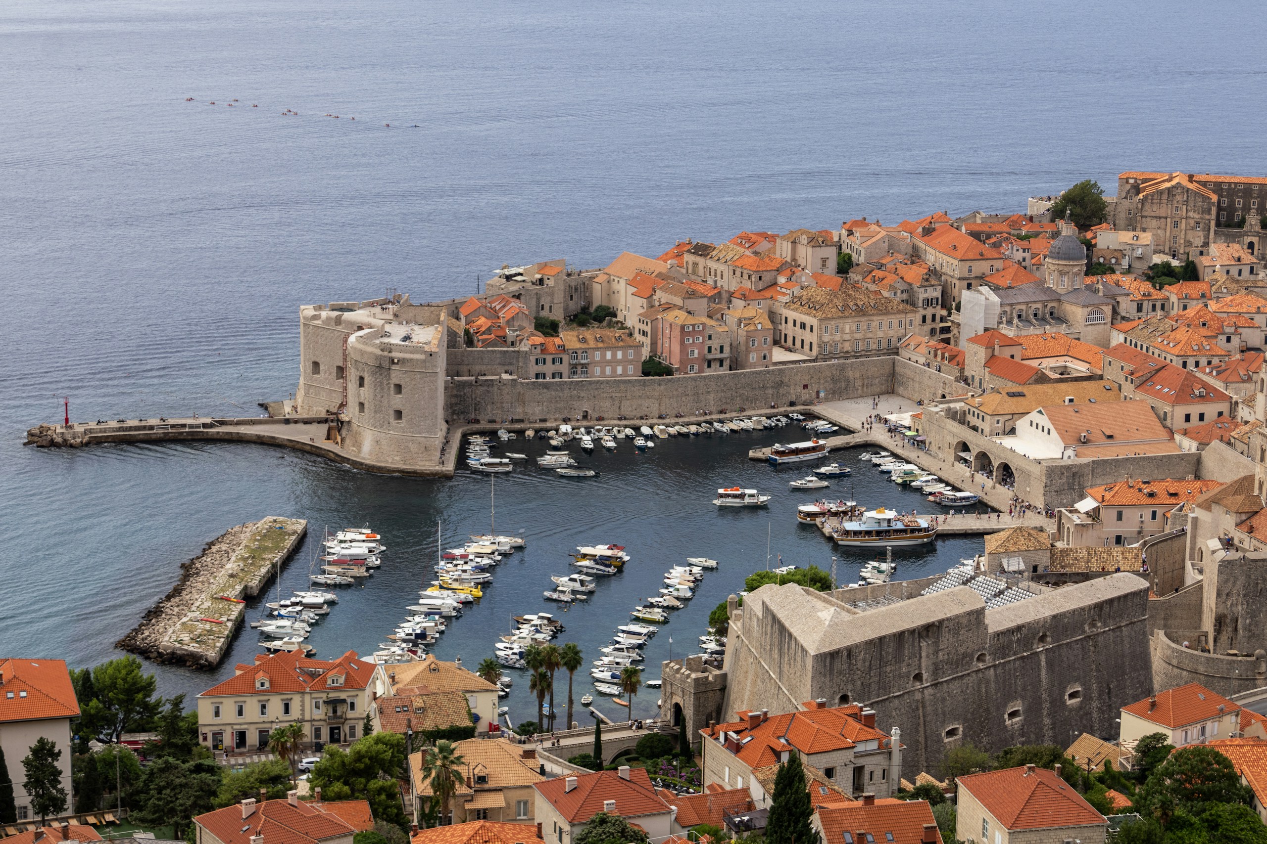 Dubrovnik Old Town harbour, Croatia