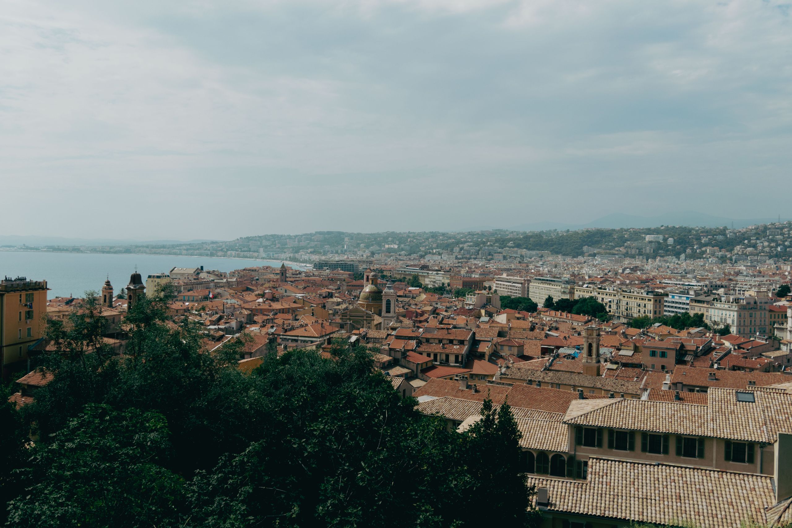 Nice Mediterranean coastline, France