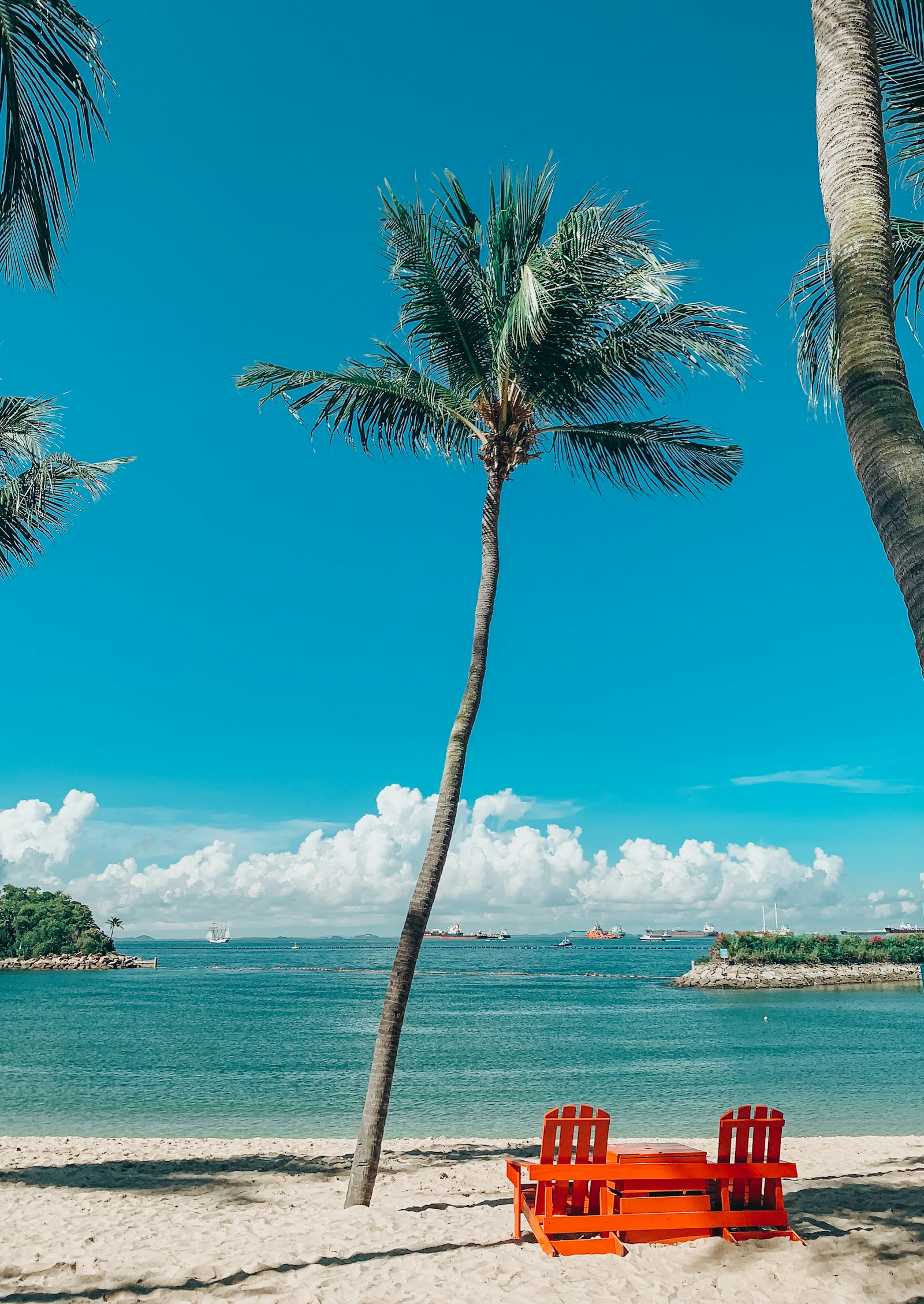 Palawan Beach at Sentosa, Singapore.