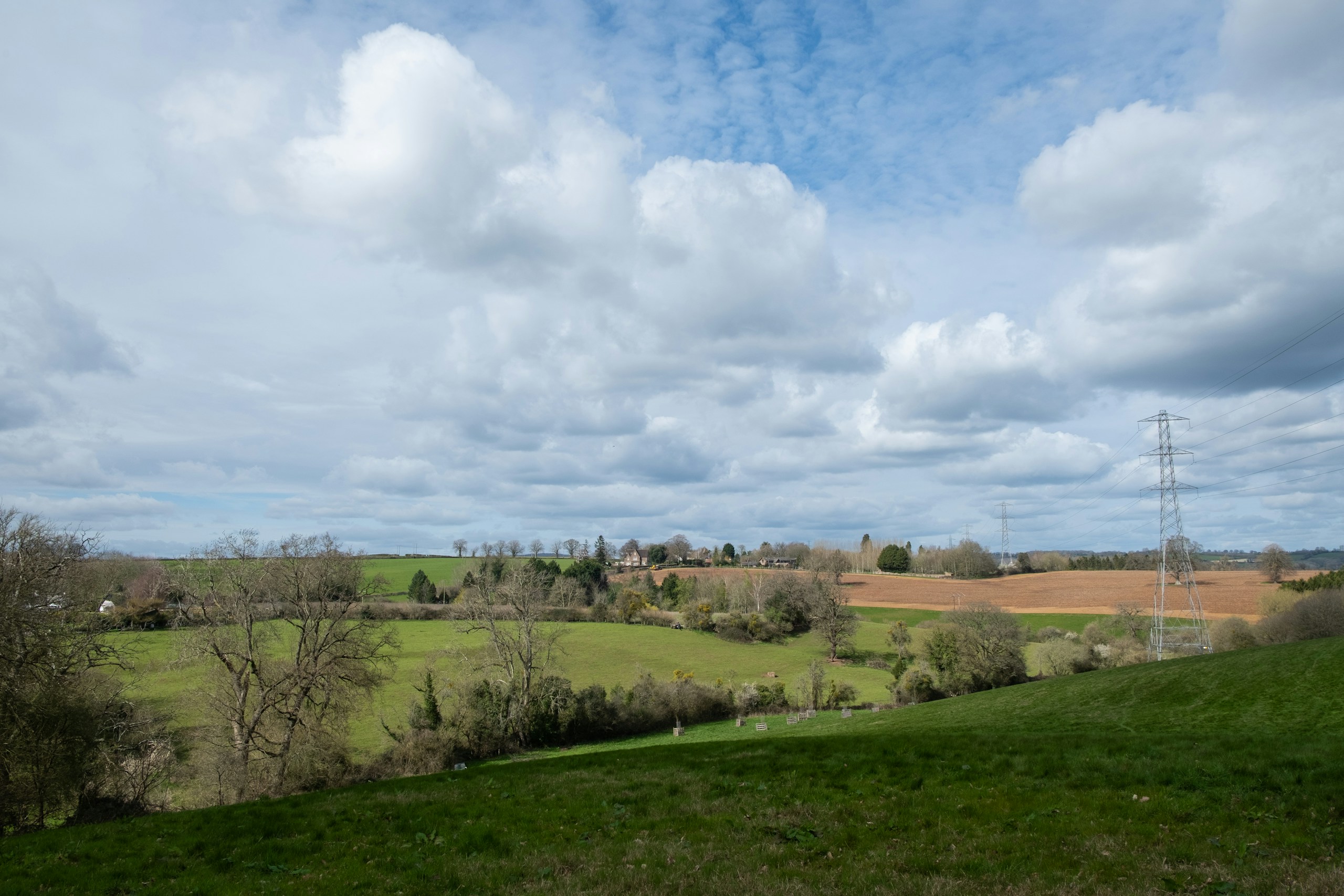 Herefordshire rural landscape. Destination view for Herefordshire, England.
