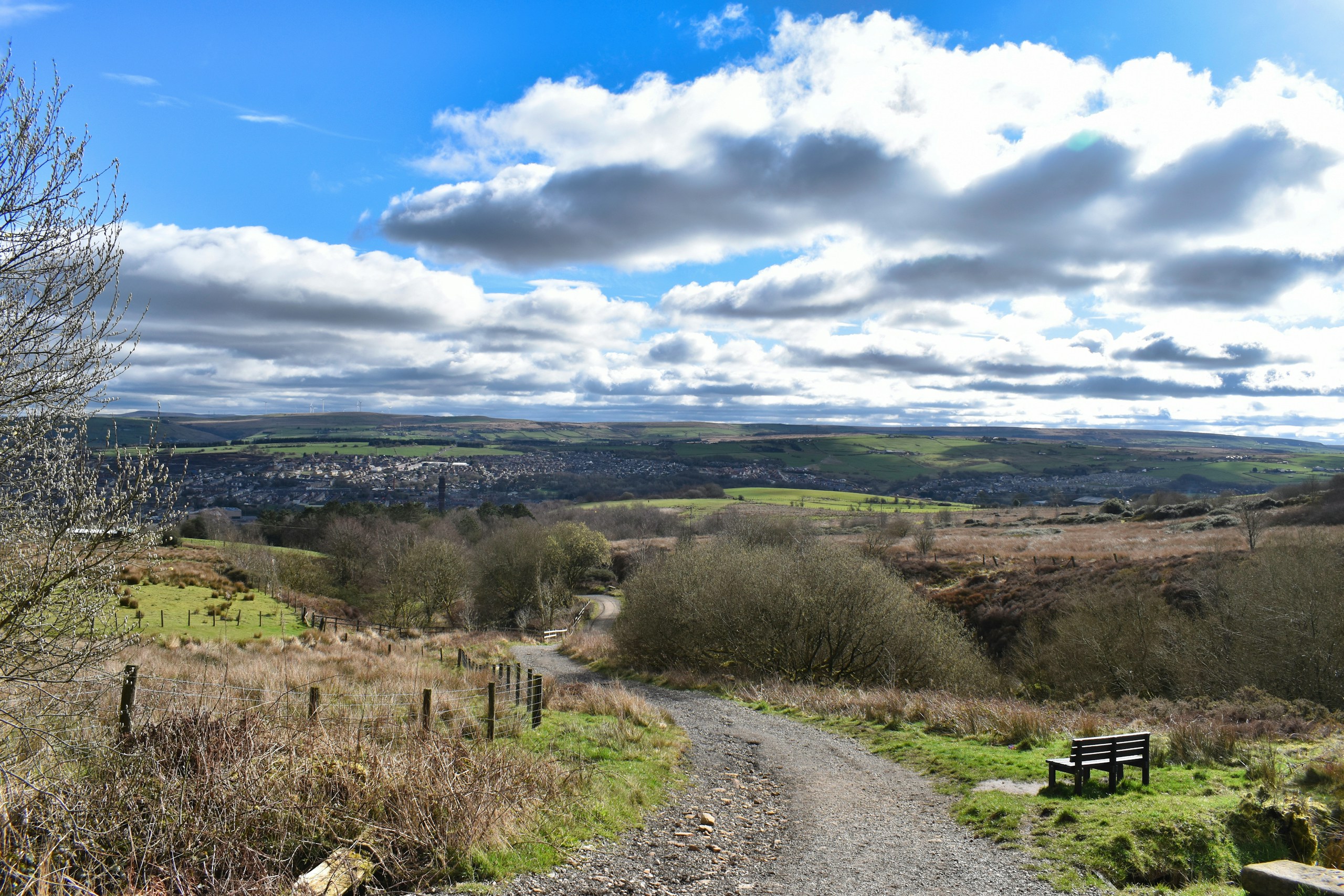 Darwen Tower countryside, Lancashire. Destination view for Lancashire, England.