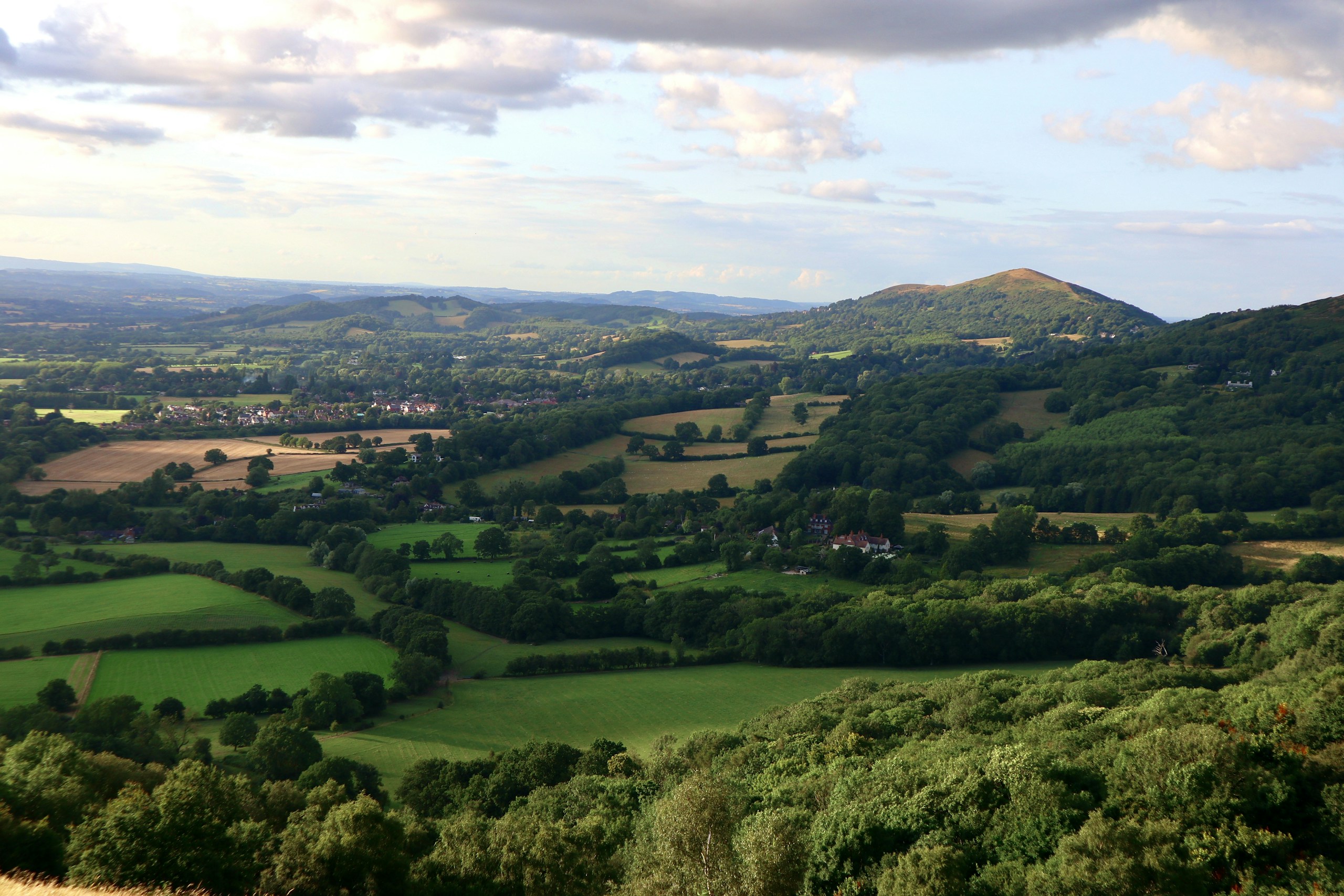 Malvern Hills, Worcestershire. Destination view for Worcestershire, England.