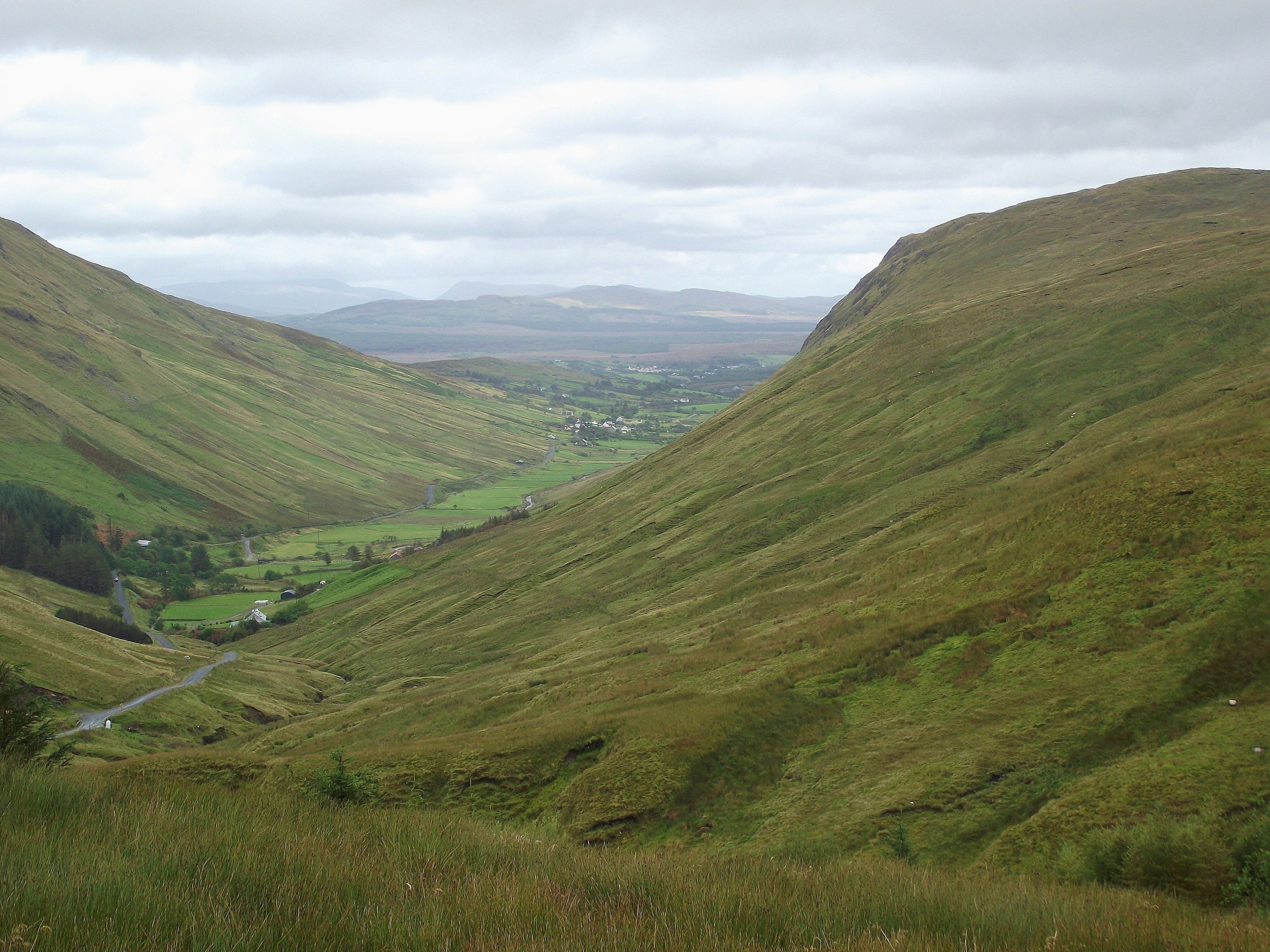 Glengesh Pass, County Donegal. Destination view for Donegal, Ireland.