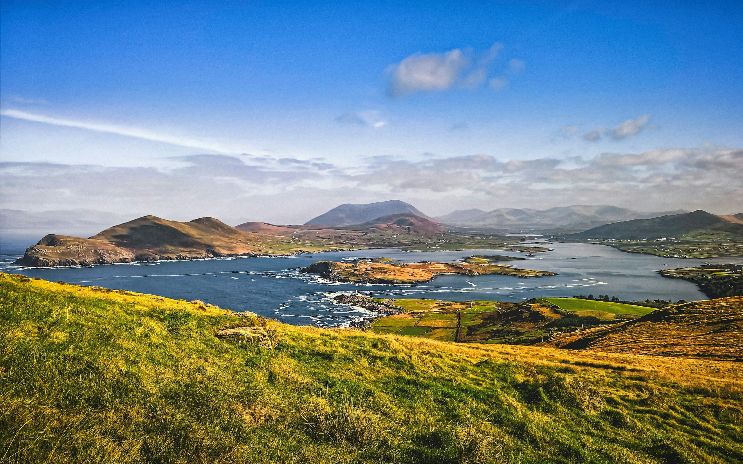 Ring of Kerry / Valentia landscape. Destination view for Kerry, Ireland.