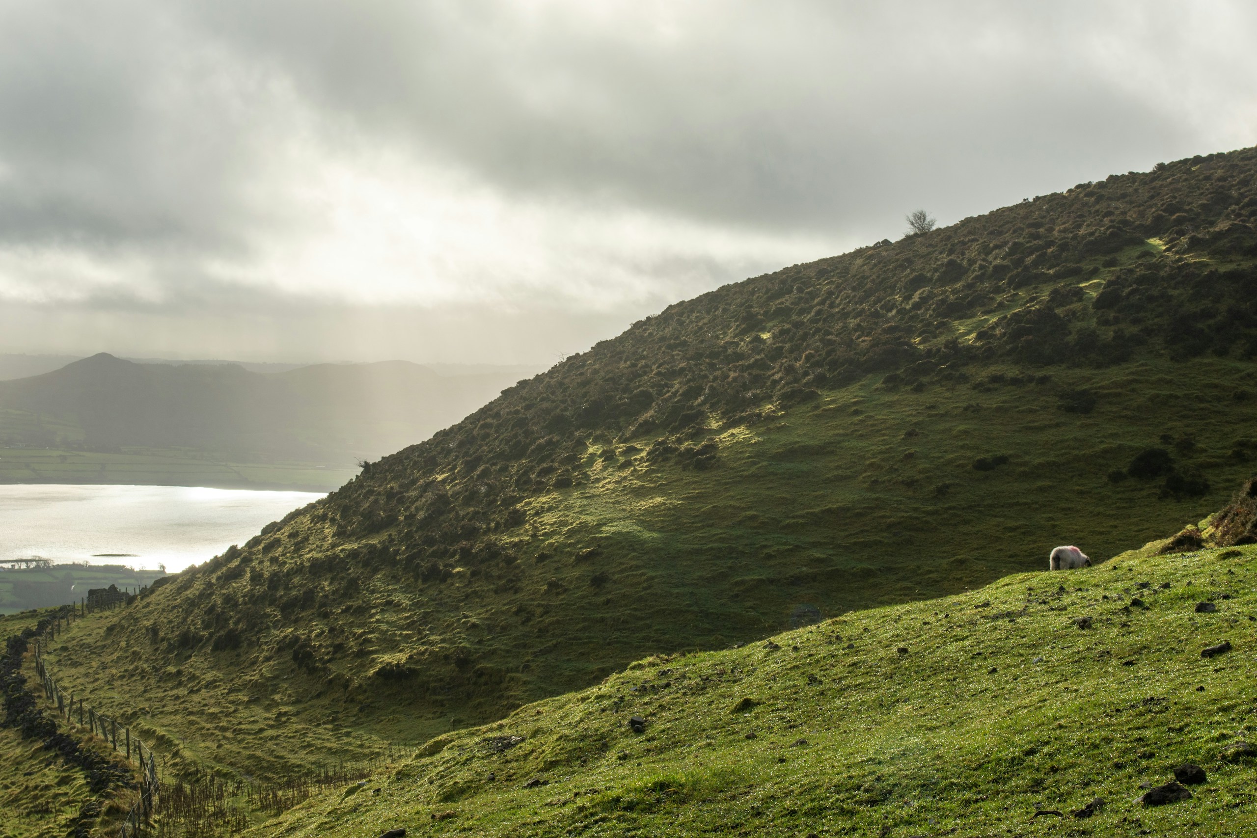County Sligo green hills. Destination view for Sligo, Ireland.