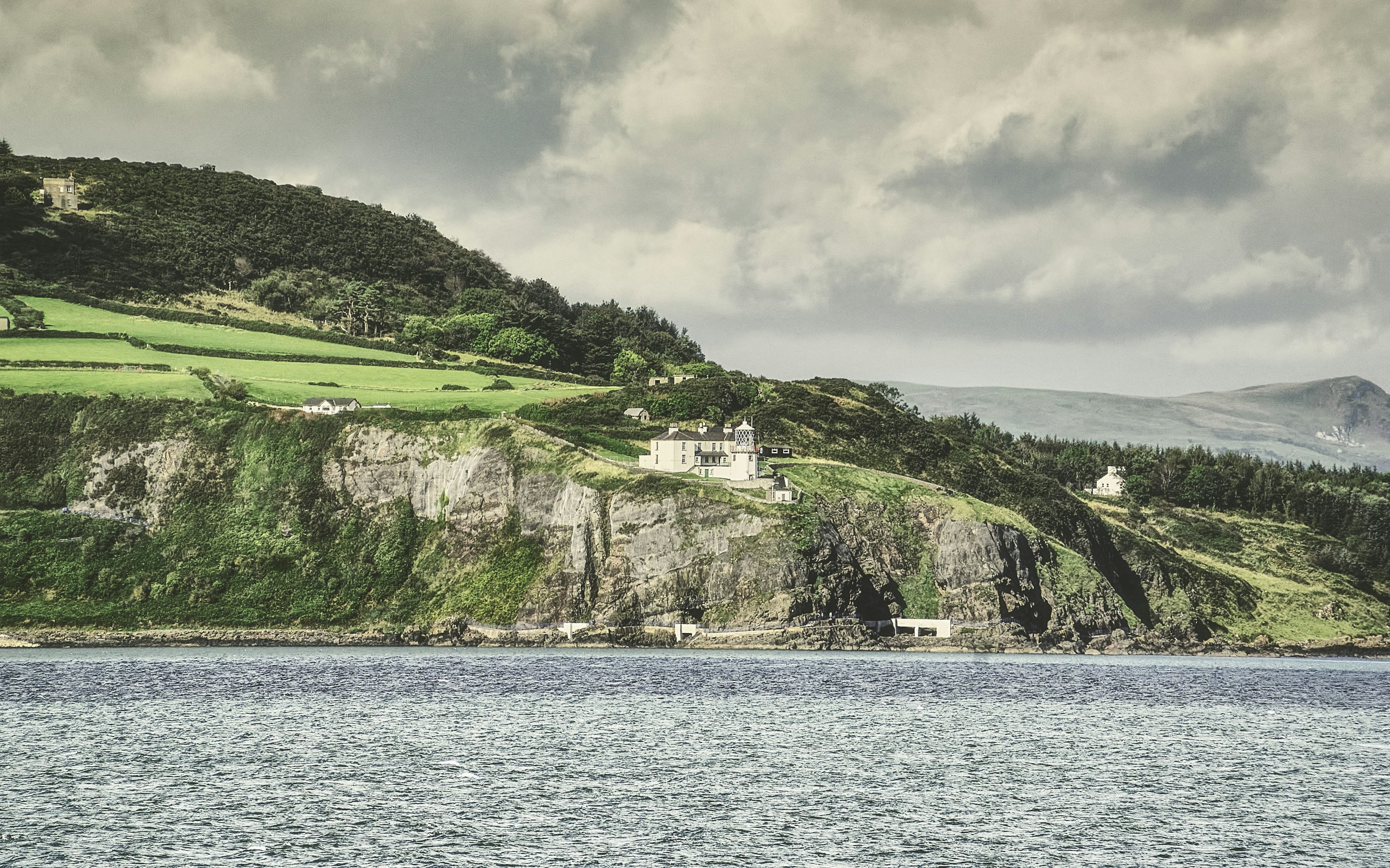 Whitehead / Blackhead Lighthouse. Destination view for Mid and East Antrim, Northern Ireland.