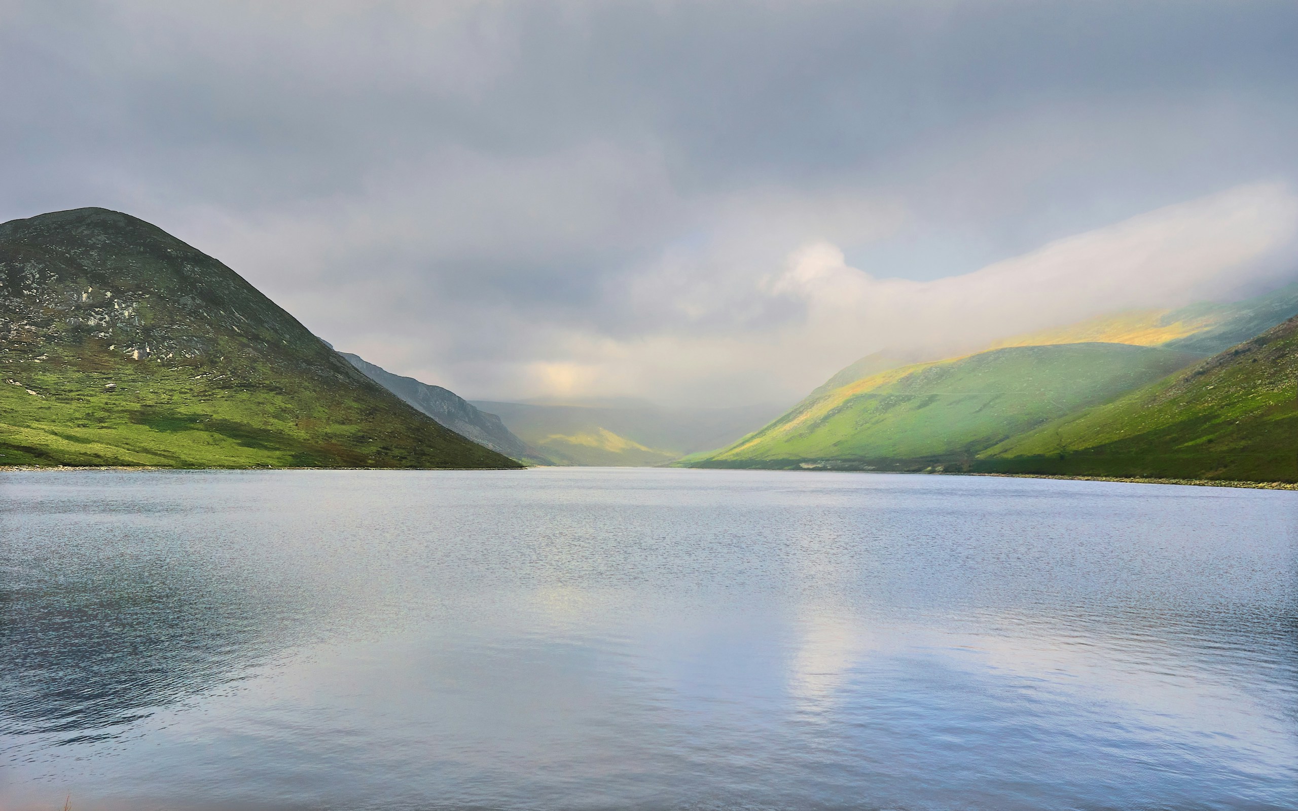 Silent Valley / Mourne Mountains. Destination view for Newry, Mourne and Down, Northern Ireland.