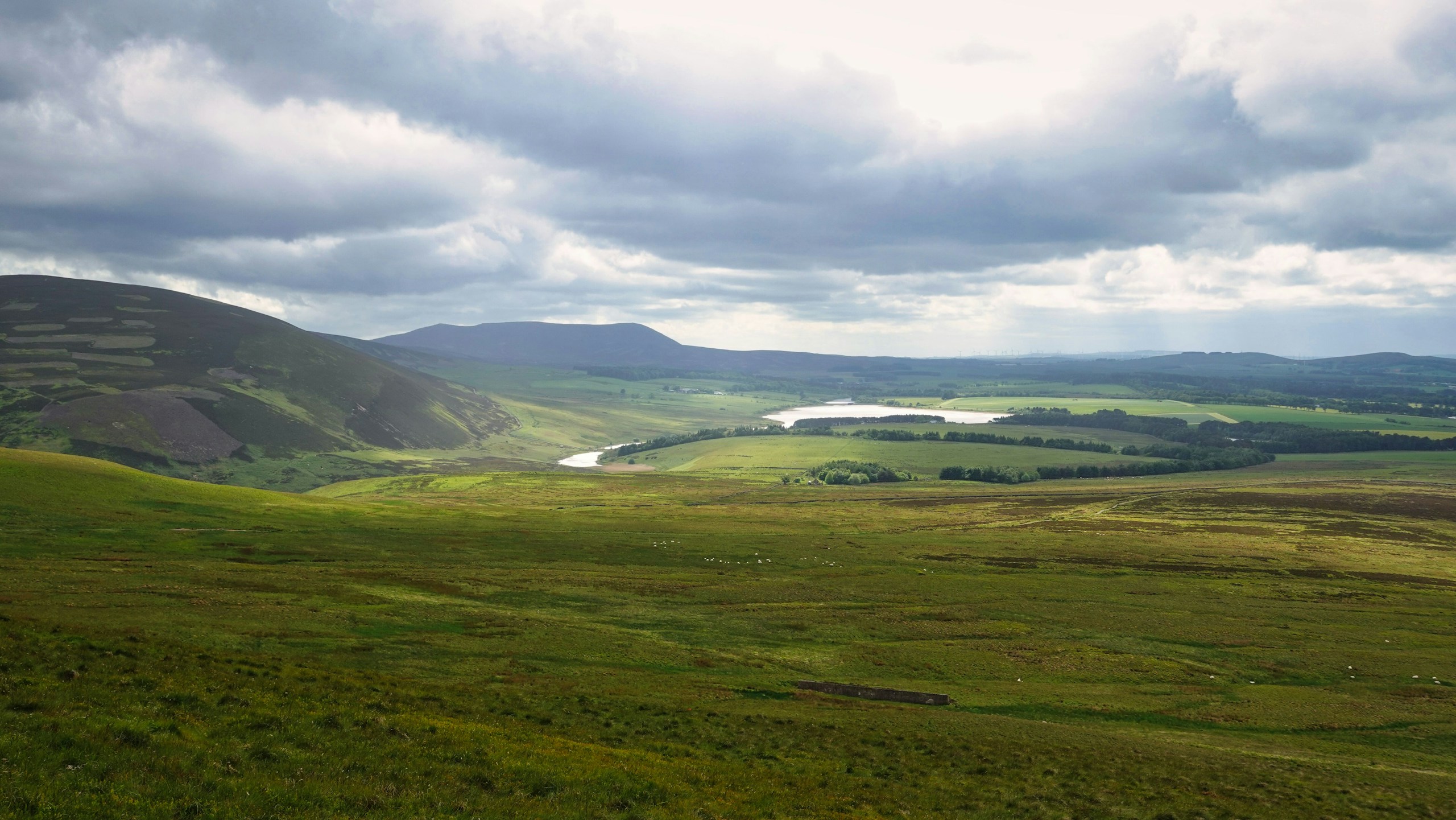 Pentland Hills. Destination view for Midlothian, Scotland.