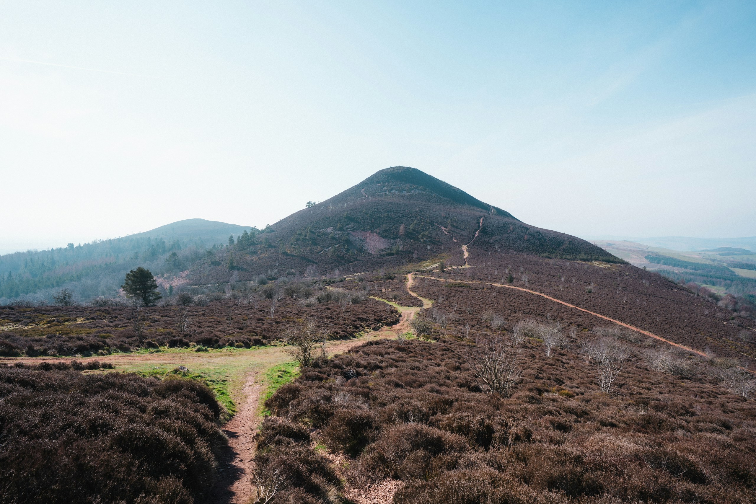 Eildon Hills, Scottish Borders. Destination view for Scottish Borders, Scotland.