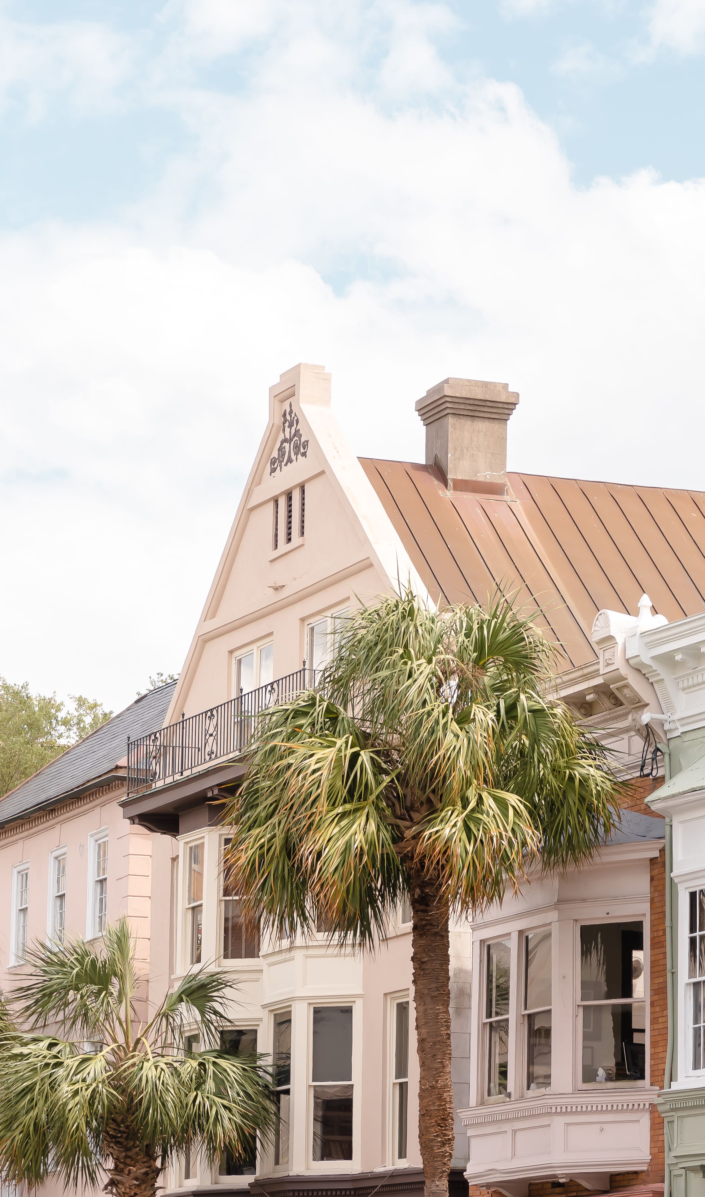 Historic Charleston building facade, United States
